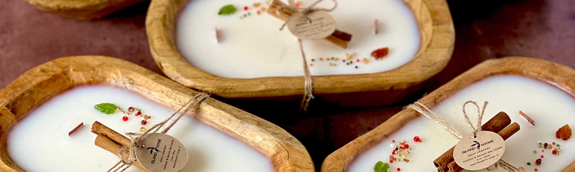Three Island Thyme Soap Company Dough Bowl Candles
