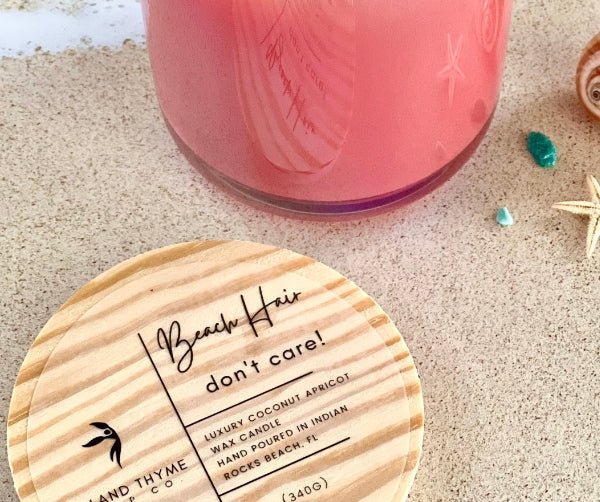 Beach Hair. Don't Care! Intention Candle - Island Thyme Soap Company