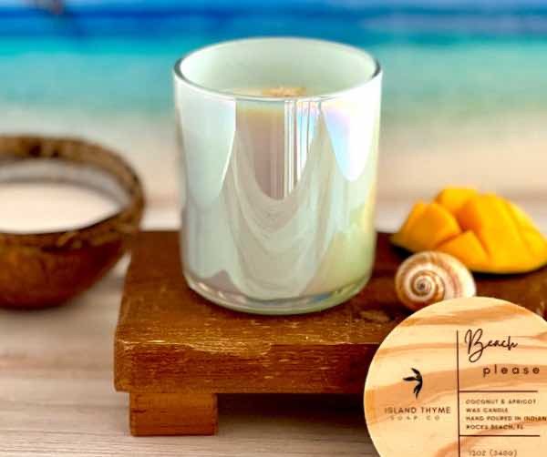 Beach, p l e a s e... Intention Candle - Island Thyme Soap Company