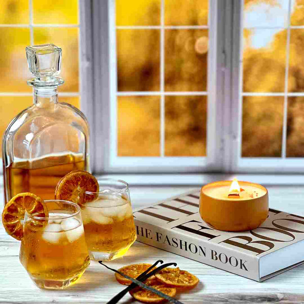 Vanilla Bourbon and Candied Mandarin Candle - Island Thyme Soap Company