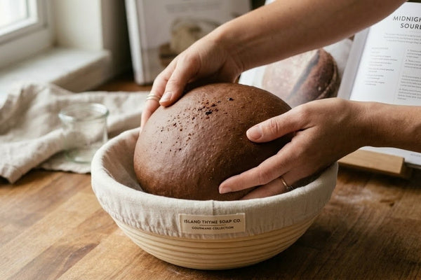 Making chocolate sourdough bread by hand