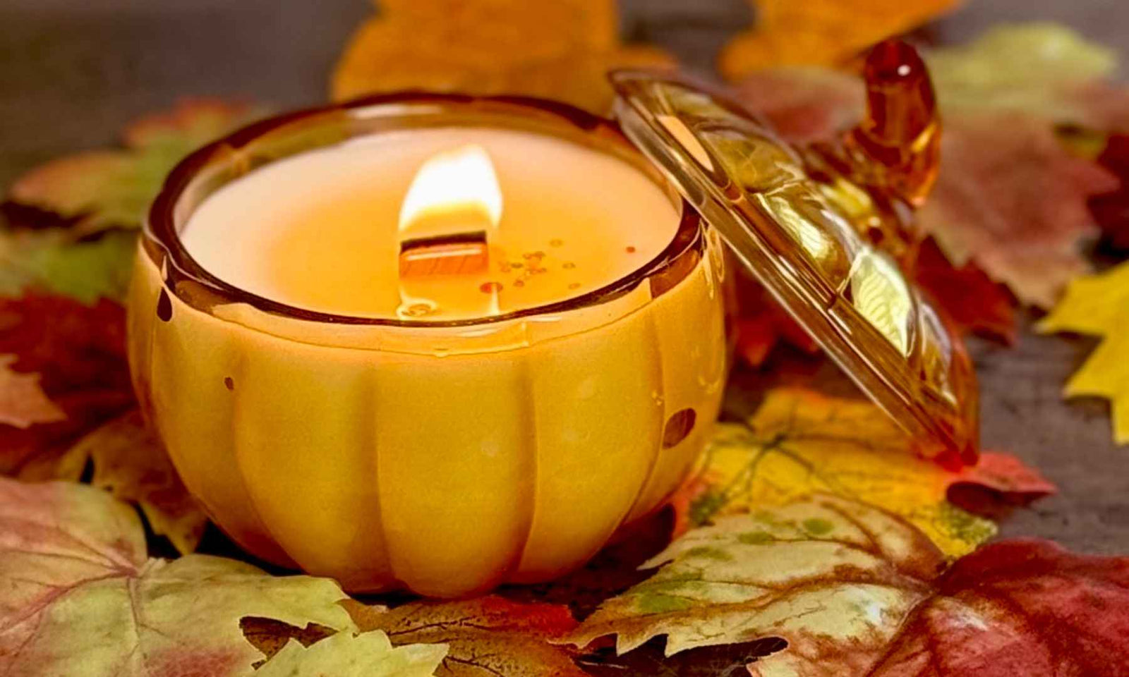 Harvest Collection Glass Pumpkin Vessel