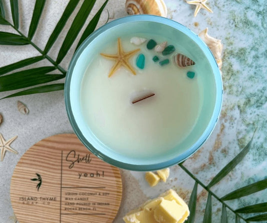 Sassy Beach Inspired Intention Candles - Island Thyme Soap Company