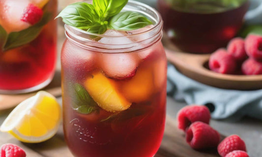 Sip into Summer Hygge: Refreshing Basil Raspberry Iced Tea - Island Thyme Soap Company