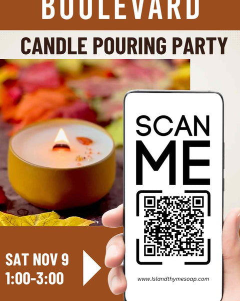 Island Thyme Soap Co Candle Pouring Party