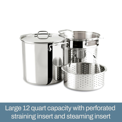 All - Clad 12 Quart Stainless Steel Multi - Pot with Strainer - Island Thyme Soap Company