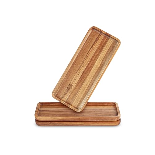 Anyvape Acacia Wood Serving Trays, Set of 3 - Island Thyme Soap Company