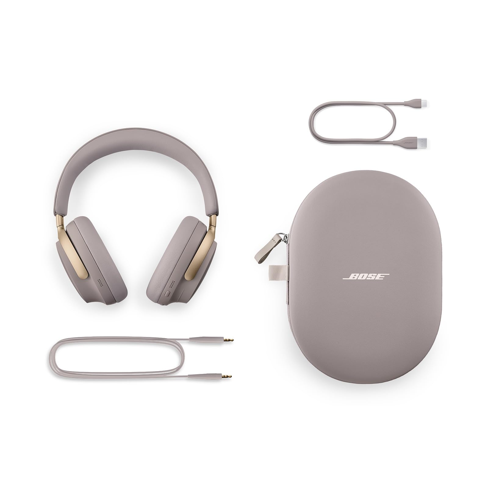 Bose QuietComfort Ultra Wireless Noise Cancelling Headphones with Spatial Audio, Over - the - Ear Headphones with Mic, Up to 24 Hours of Battery Life, Sandstone - Limited Edition Color - Island Thyme Soap Company