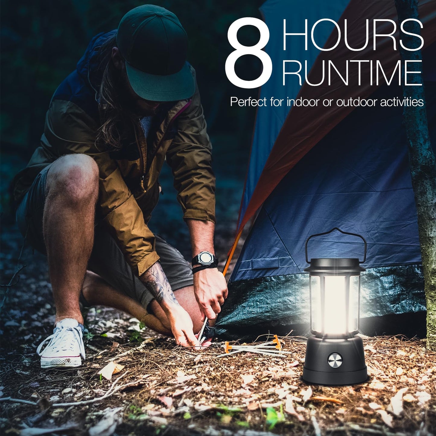 Camping Lantern, CT CAPETRONIX Lanterns for Power Outages 6000mAh, IPX5 Waterproof, Rechargeable Camping Lantern with Hand - Cranked, Solar Lantern Camping Essentials for/Tent/Hiking - Island Thyme Soap Company