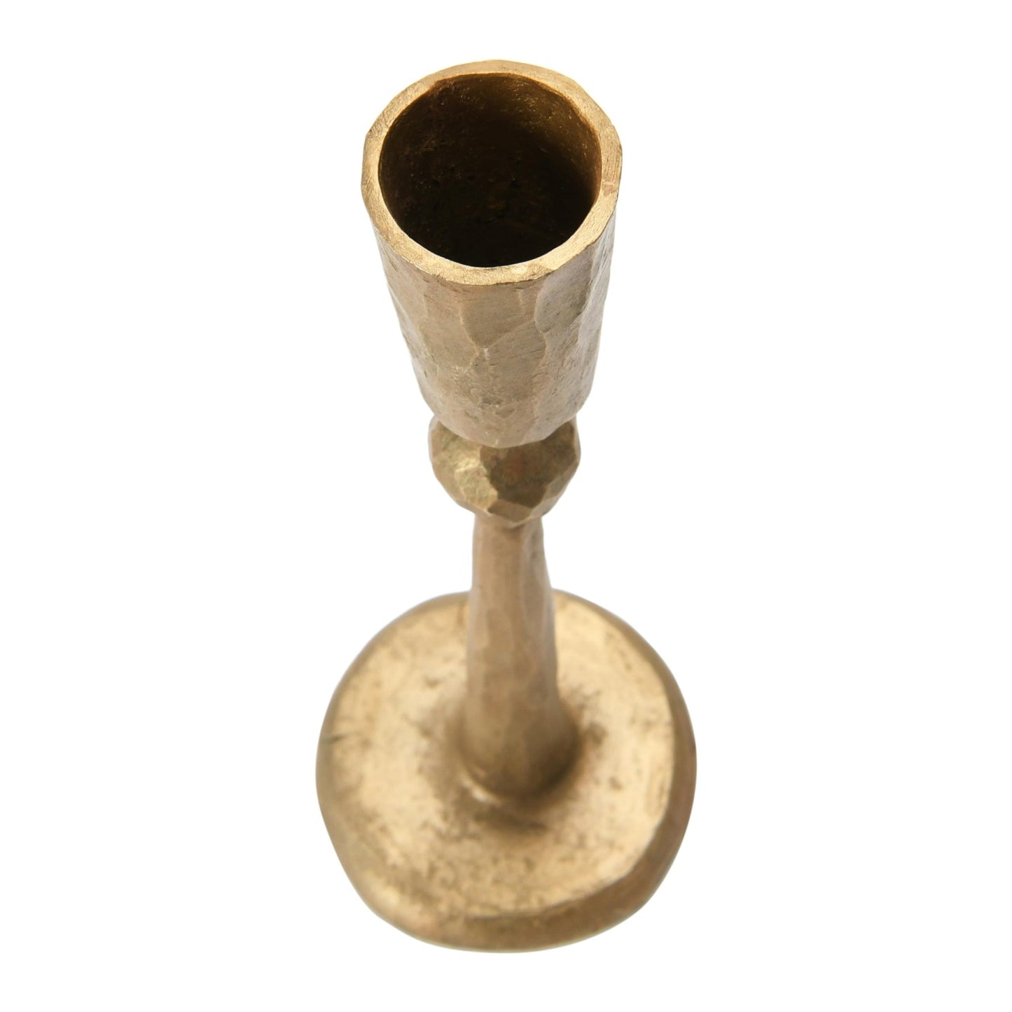 Creative Co - Op Hand - Forged Antique Brass Finish Taper Candle Holder - Island Thyme Soap Company