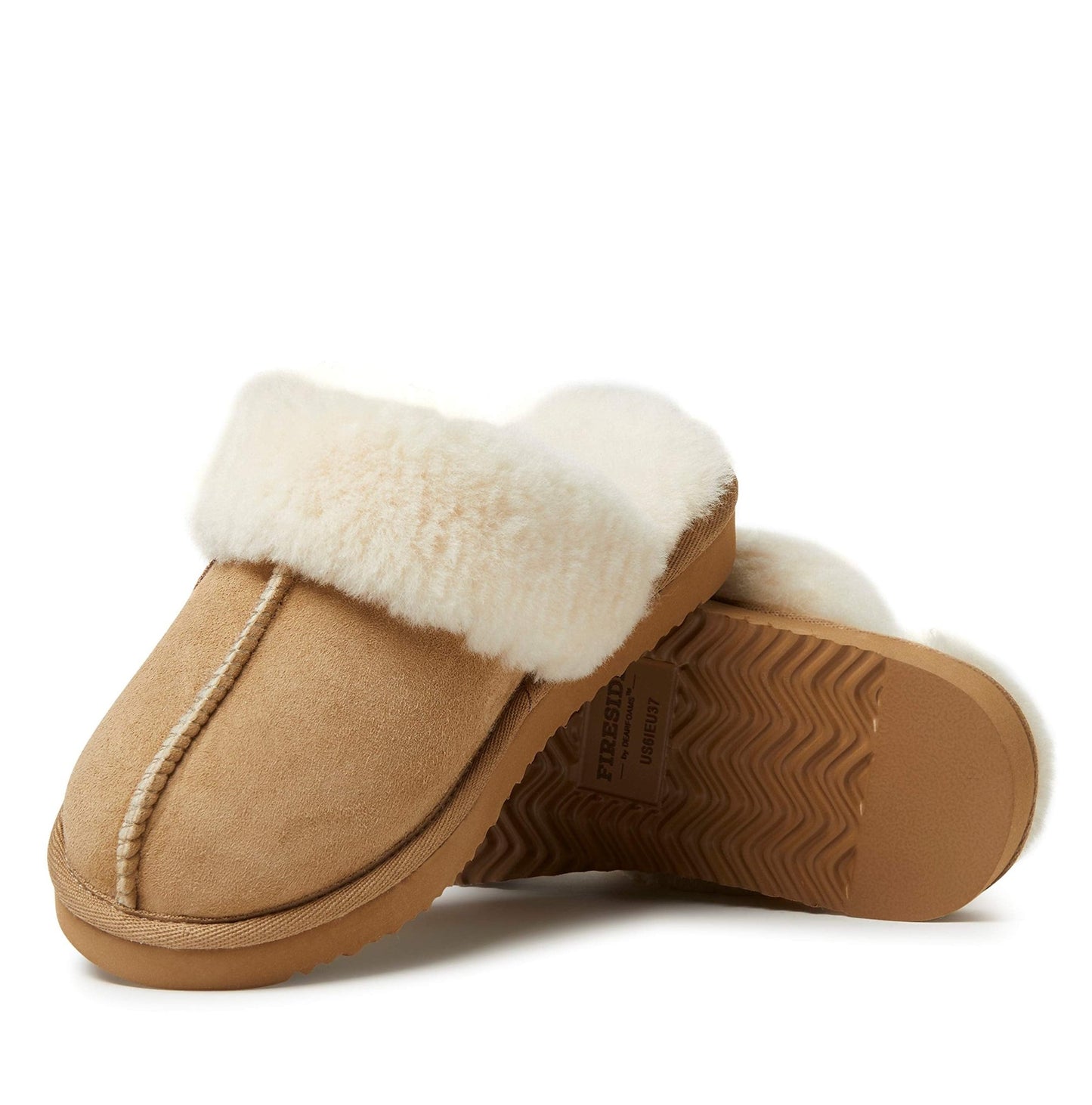 Dearfoams Women's Fireside Sydney Shearling Scuff Slipper - Island Thyme Soap Company