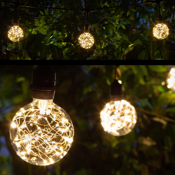 Fairy Light Bulb Globe Patio String Lights - Island Thyme Soap Company