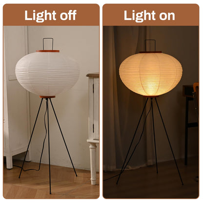 Huga Collective Serenity Glow Akari Paper Floor Lamp - Island Thyme Soap Company