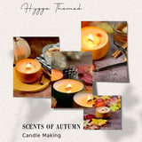 hygge themed scents of fall candle making flyer