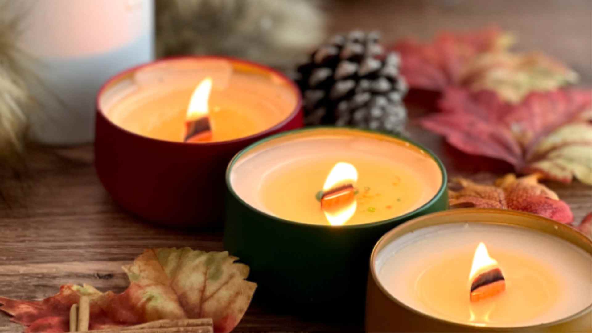  Island Thyme Soap Co Autumn Scented Candles