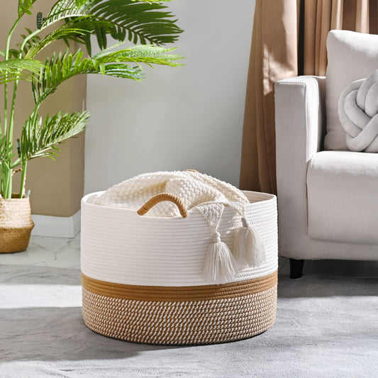 Large Woven Blanket Basket - Island Thyme Soap Company