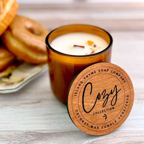 Pumpkin and Bourbon Glaze Donut Scented Candles - Island Thyme Soap Company