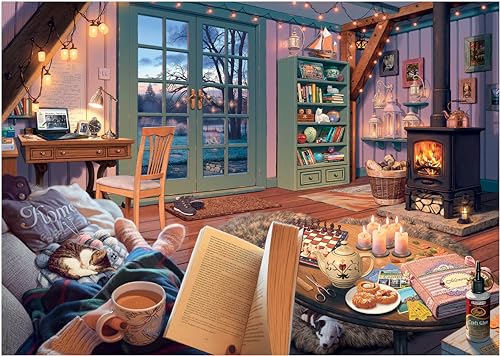 Ravensburger Cozy Retreat 500 Piece Jigsaw Puzzle - Island Thyme Soap Company