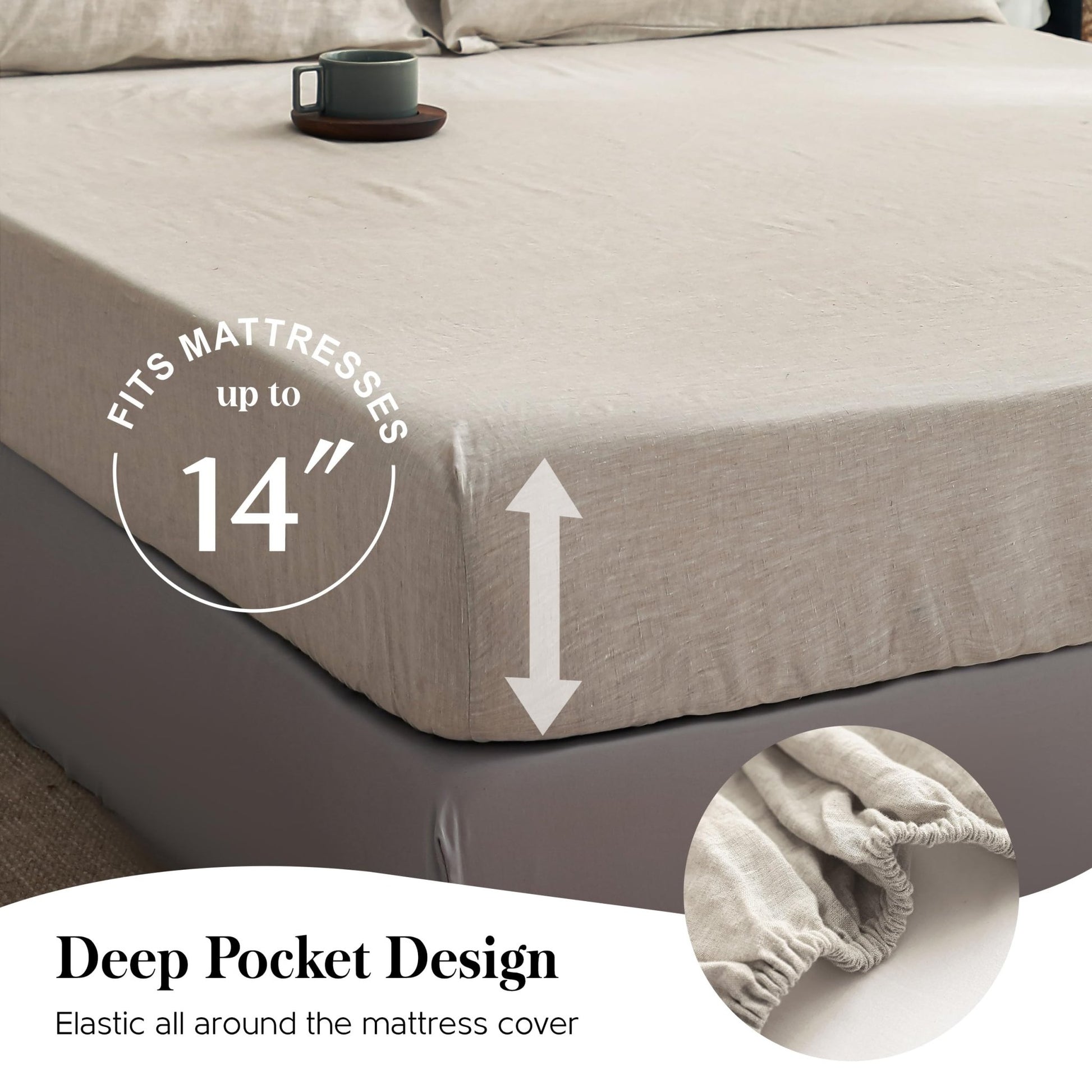 Simple&Opulence French Flax Linen Sheet Set - Island Thyme Soap Company