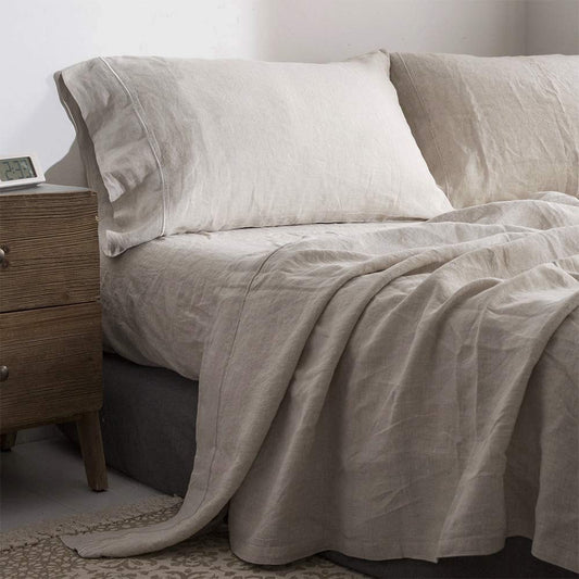 Simple&Opulence French Flax Linen Sheet Set - Island Thyme Soap Company