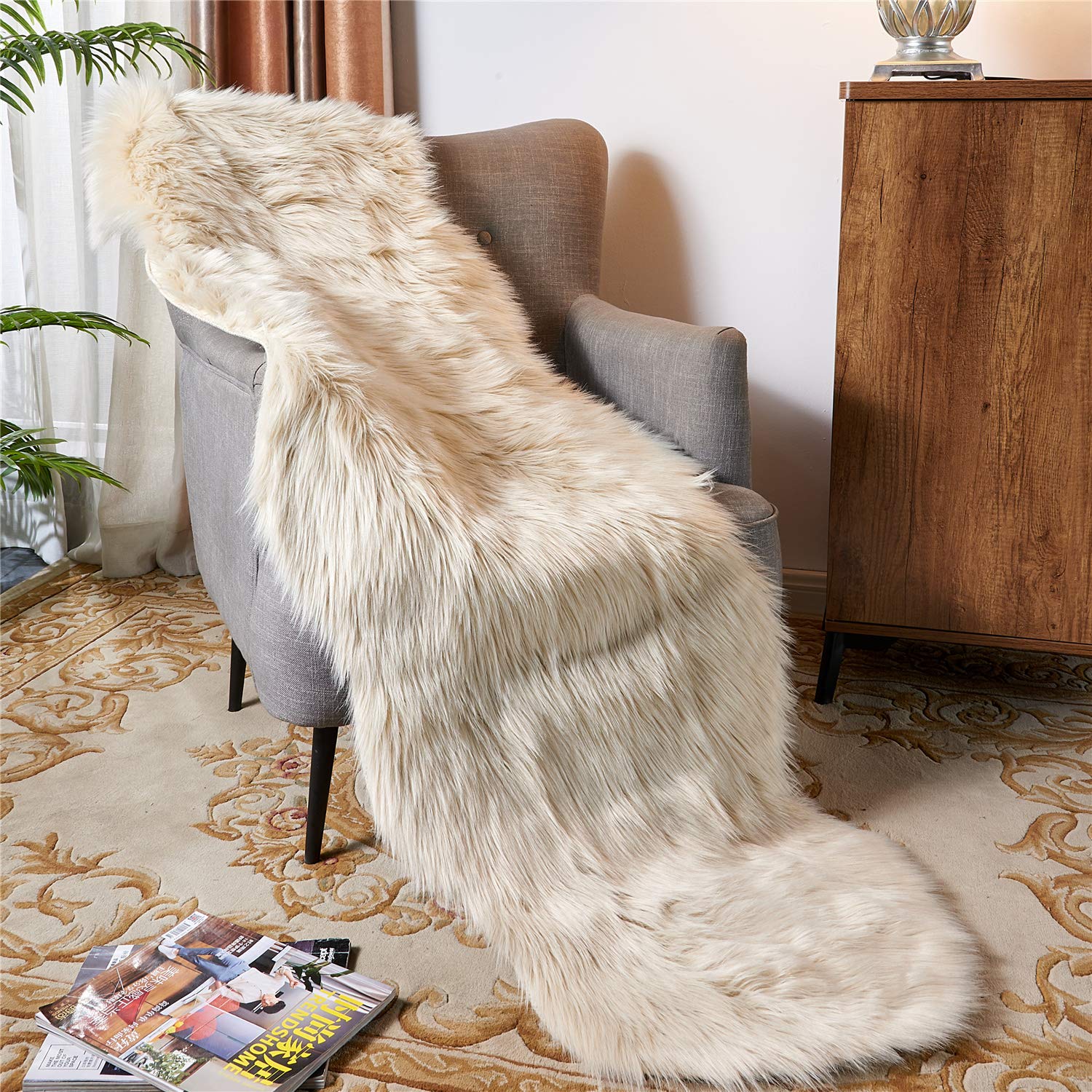 Ultra Soft Fluffy Shaggy Rug & Chair Cover - Island Thyme Soap Company