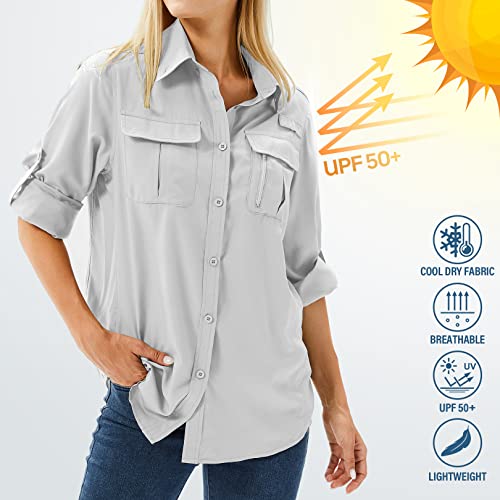 Women's UPF 50 Long Sleeve Outdoor Adventure Shirt - Island Thyme Soap Company