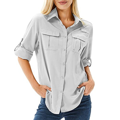 Women's UPF 50 Long Sleeve Outdoor Adventure Shirt - Island Thyme Soap Company