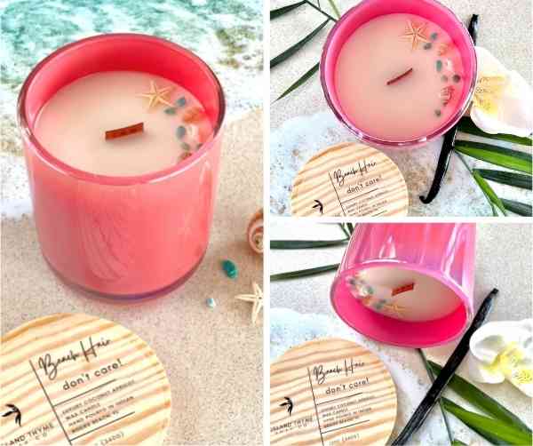 Beach Hair. Don't Care! Intention Candle - Island Thyme Soap Company