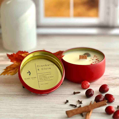Cranberry & Clove Candle - Island Thyme Soap Company