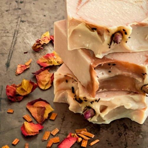 Sandalwood and Rose Coconut Milk Soap - Island Thyme Soap Company