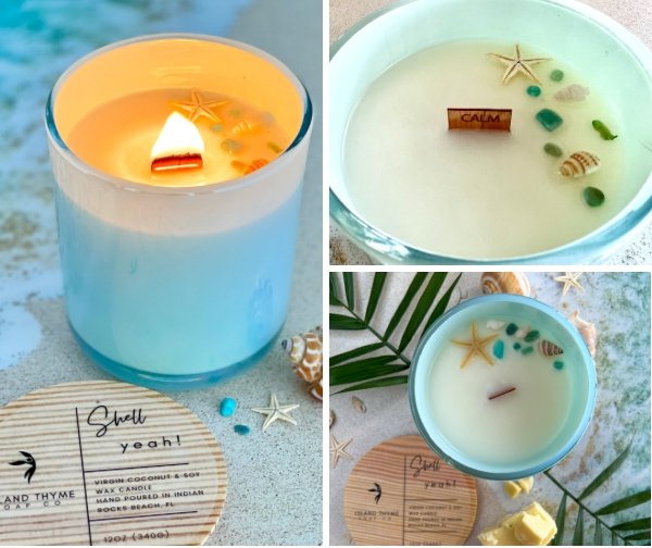 Shell YEAH! Intention Candle - Island Thyme Soap Company