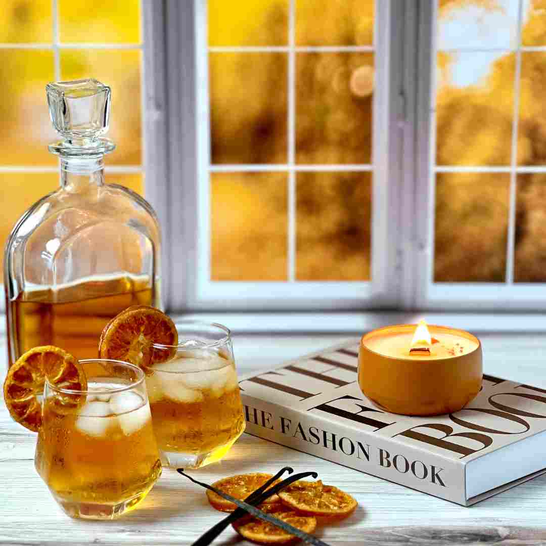 Vanilla Bourbon and Candied Mandarin Candle - Island Thyme Soap Company