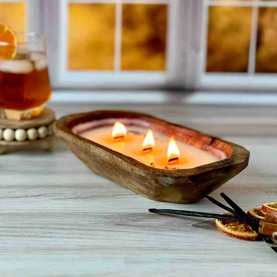 Vanilla Bourbon and Candied Mandarin Candle - Island Thyme Soap Company