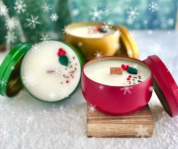 Winter Wonderland Intention Candles - Island Thyme Soap Company